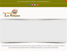 Tablet Screenshot of fincahotelarrayanes.com